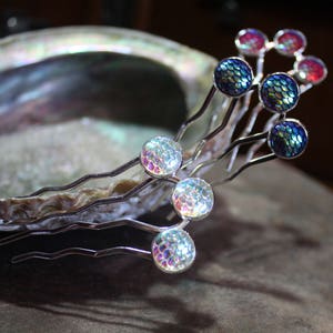 Meerjungfrau Drachen Skala Haarkamm, Boho alternative Hochzeit Kamm, Brautjungfer Geschenk