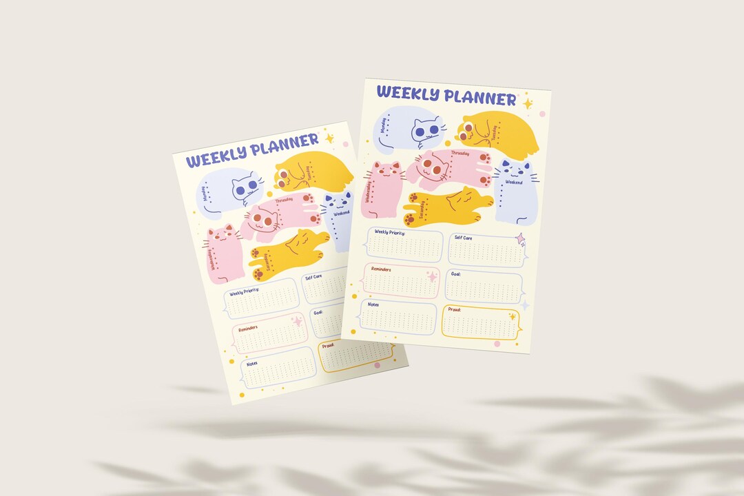Kids Daily Planner - Printable A4 JPEG With Fun and Kid-friendly Design ...