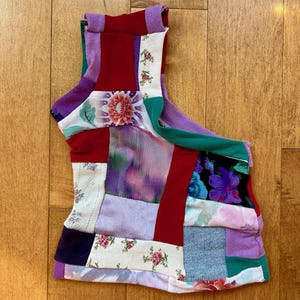 Handmade patchwork sphynx shirt, sphynx cat clothes, cat clothes, sphynx sweater, sphynx clothes, hairless cat clothes, cute sphynx shirt