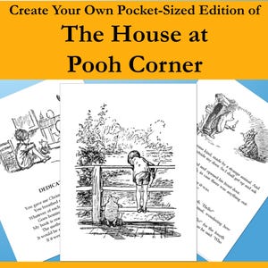 The House at Pooh Corner – Printable Bookbinding Typeset, PDF Download, Pocket-Sized Edition (Includes Bookbinding Checklist)