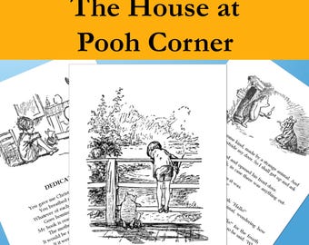 The House at Pooh Corner – Printable Bookbinding Typeset, PDF Download, Pocket-Sized Edition (Includes Bookbinding Checklist)
