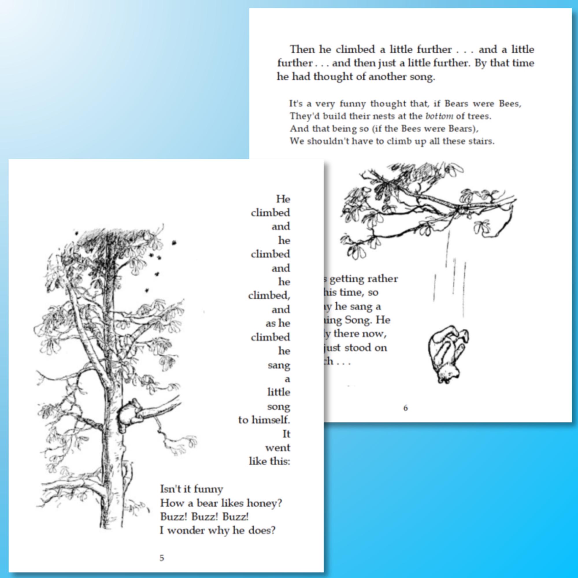 Winnie-the-pooh – Printable Bookbinding Textblock, PDF Download, Pocket ...