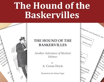 The Hound of the Baskervilles (Sherlock Holmes) Illustrated Typeset PDF – Compact Edition (includes Bookbinding Checklist)