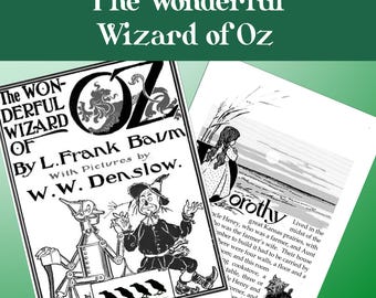 Wizard of Oz Textblock – Original Denslow Illustrations, Pocket Edition (Bookbinding Checklist)