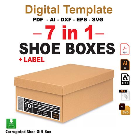 adidas gazelle silver green womens Handmade Adidas Shoe Box – BarminskiArt main image 1
