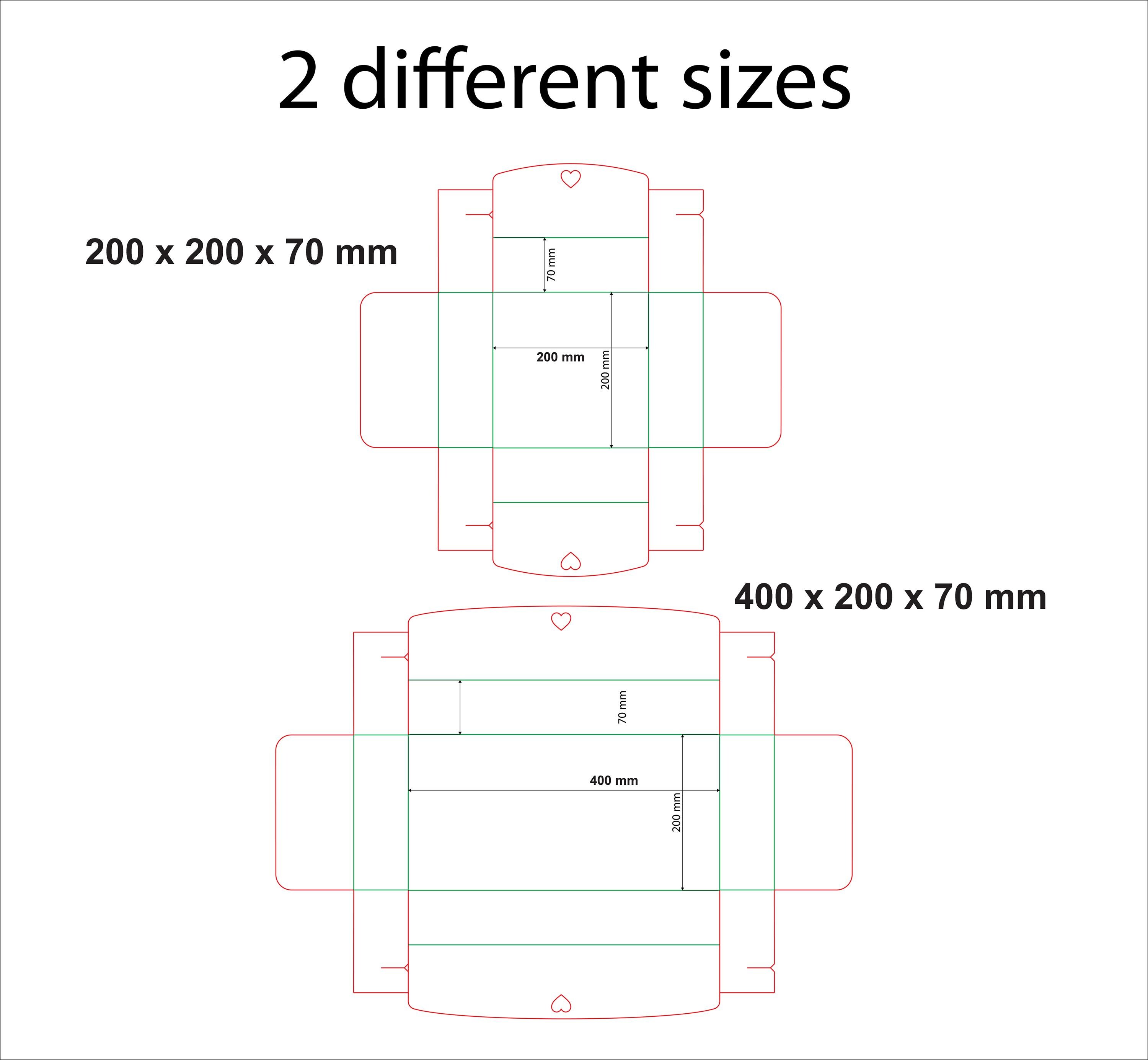 Gable Gift Box Template: 2-in-1 Cardboard Design (digital Download) - Etsy