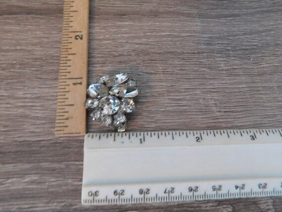 Marquis Marquise and Round Rhinestone Clip on Ear… - image 7