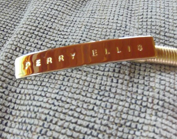 Perry Ellis Gold Snake Belt - image 2