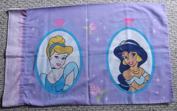 Disney Princess Portrait Pillowcase Cinderella Jasmine Belle Etsy