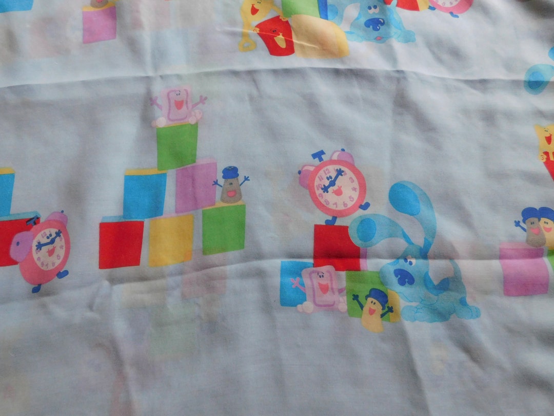 Blue's Clues Toddler Bed Flat Sheet Dan River Etsy