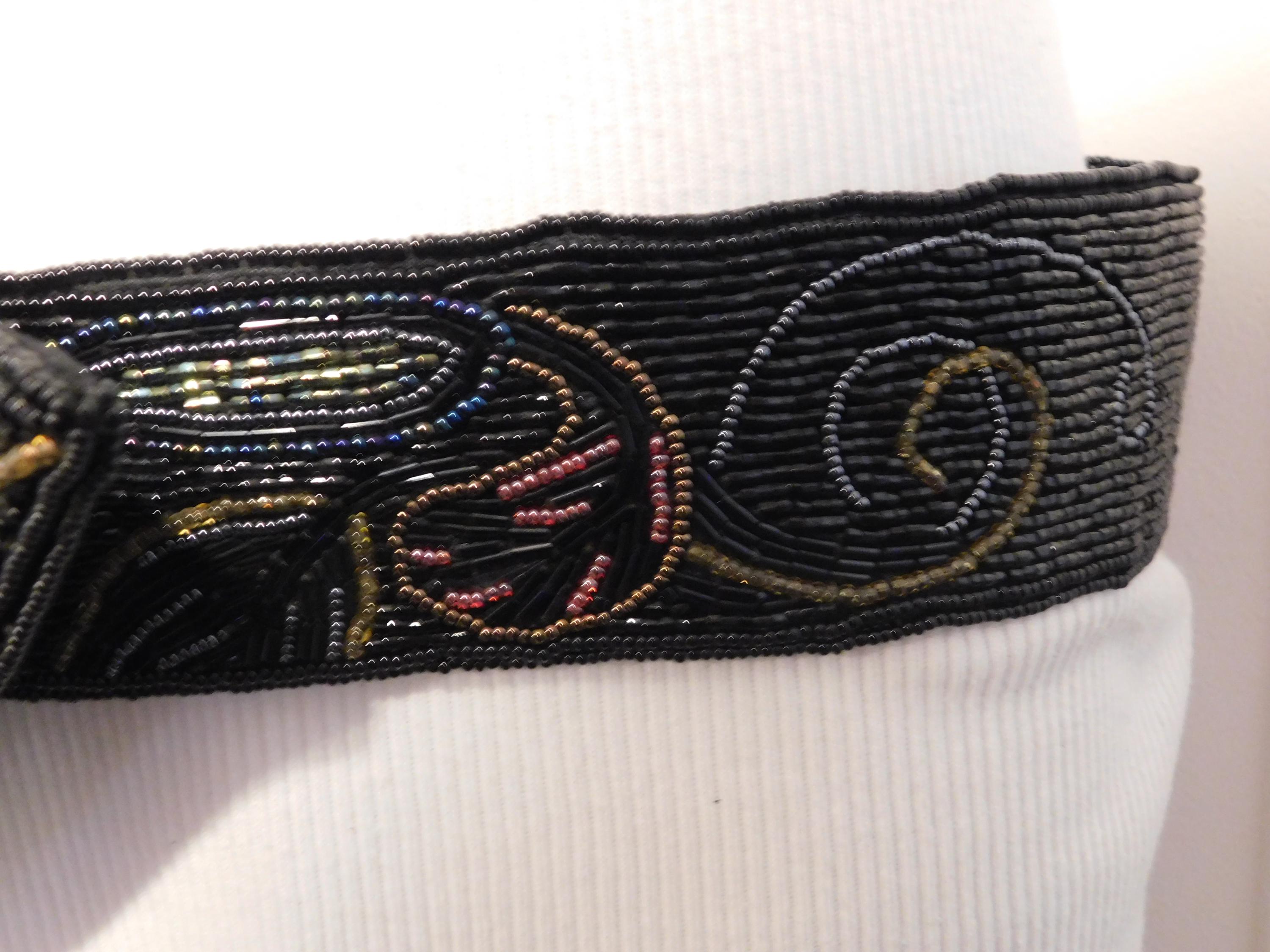 Christian Dior Ceintures Black Beaded Belt Multi Colored - Etsy display picture 3