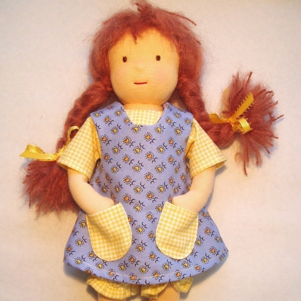 Waldorf 10-inch Dressable Doll Complete with 6-Piece Wardrobe PDF Pattern