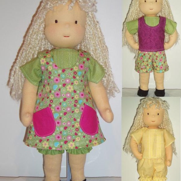 PDF Pattern for 16-inch Waldorf Doll Plus 6-Piece Wardrobe patterns