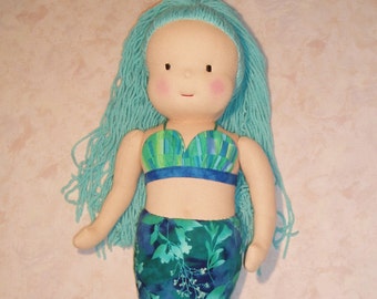 PDF Pattern for 18 to 20-inch Waldorf-Inspired Mermaid Doll