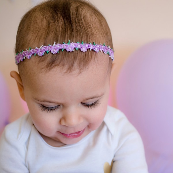 Lilac Baby Headband Etsy