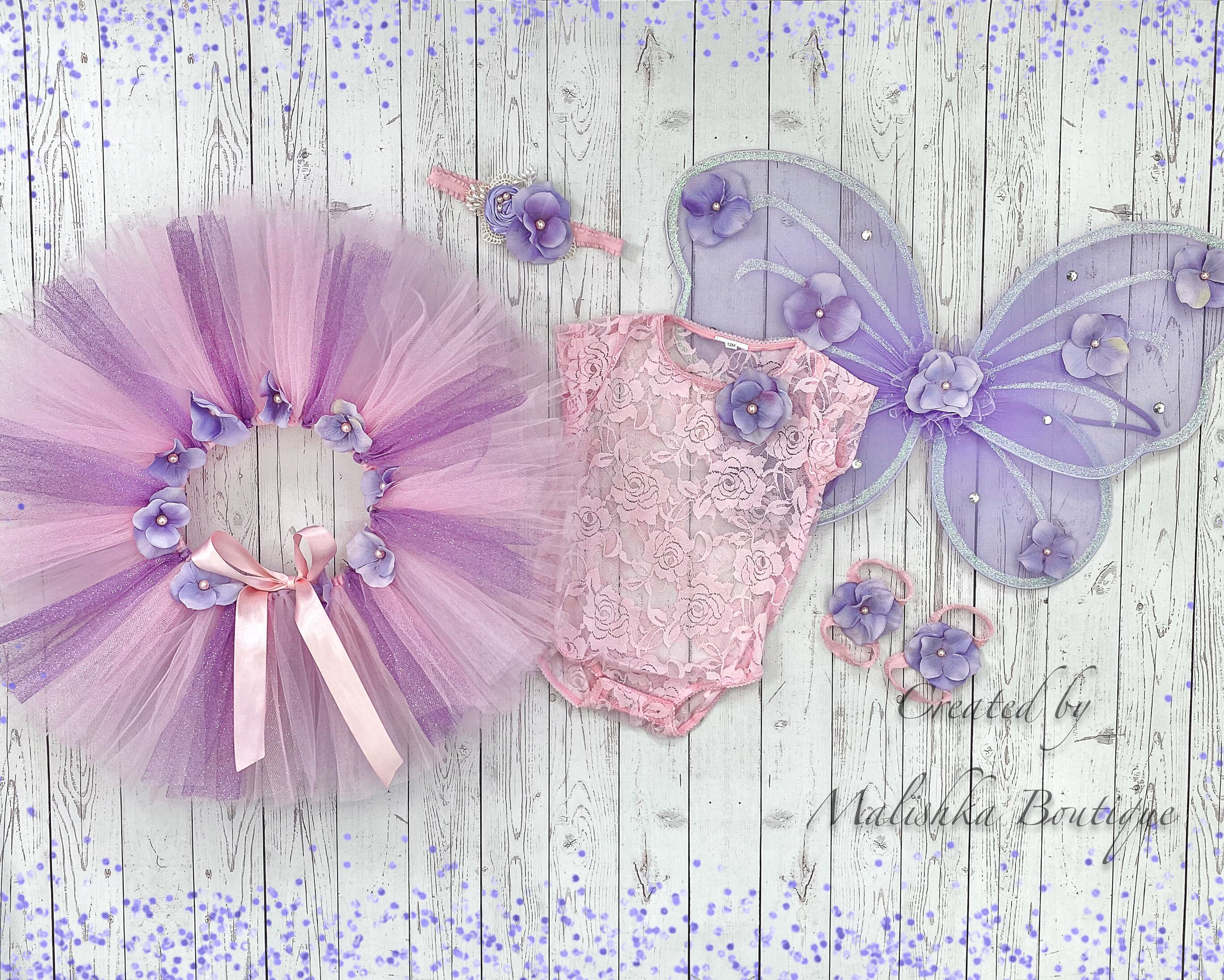 Bandeau Fleur Pour Bébé Fille - Rose Perle, Taille Nouveau-né - Neuf Sans étiquettes