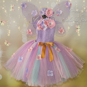 Baby Girl Butterfly Fairy Wings Lavender Glitter Flowers - Etsy