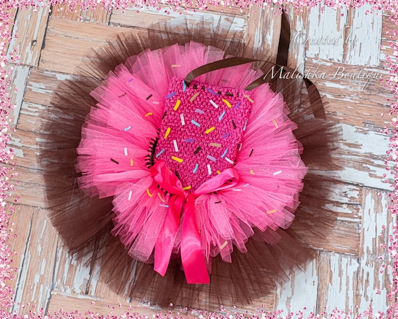 Cupcake Donut Cake Smash Tutu Outfit Dress, Layered with Sprinkles, neon hot fuchsia, glitter, Party Costume, half birthday 6 month photos Cupcake Donut Cake Smash Tutu Outfit Dress, Layered with Sprinkles, neon hot fuchsia, glitter, Party Costume, half birthday 6 month photos