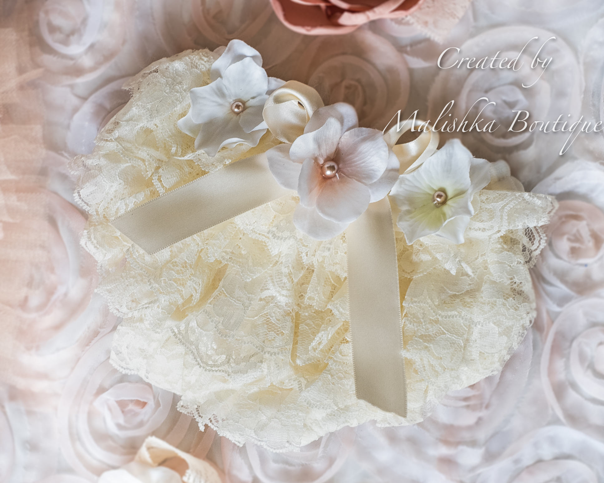 Lambkins Woven Daygown & Diaper Cover - Cream main image 1