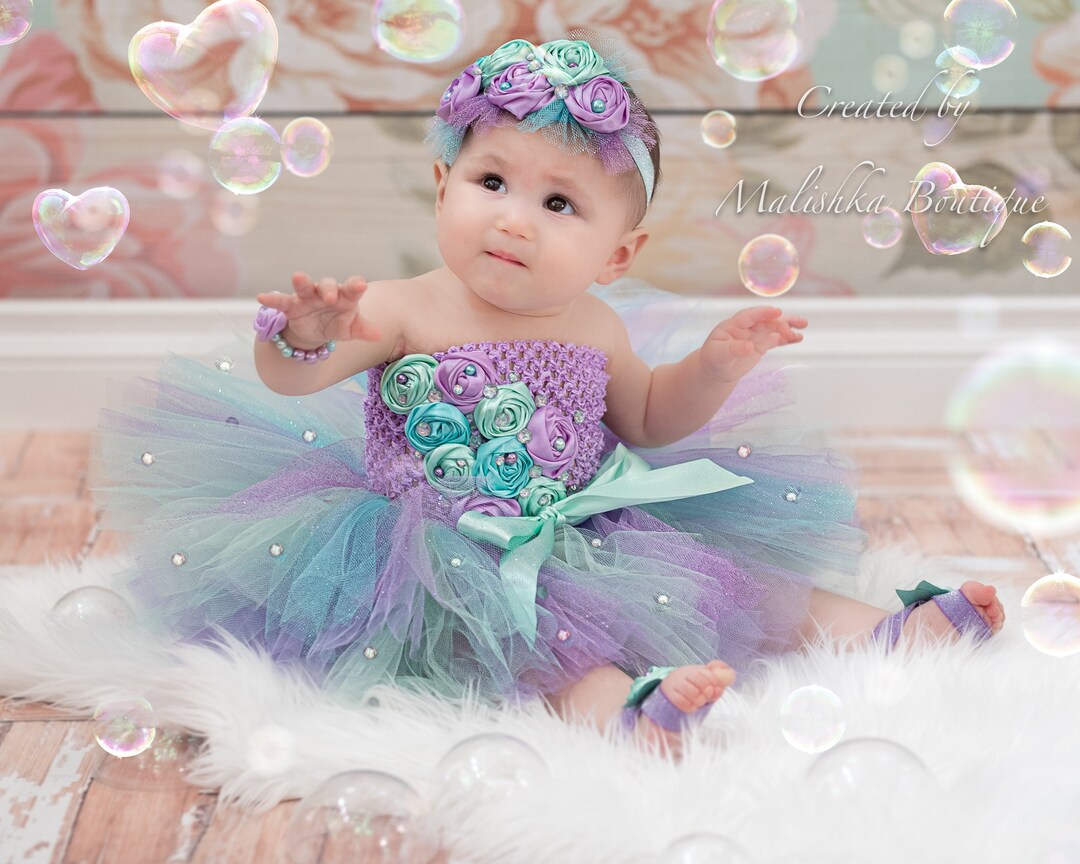 Cake Smash Tutu Outfit Baby Girl Bubble Theme Birthday Party - Etsy