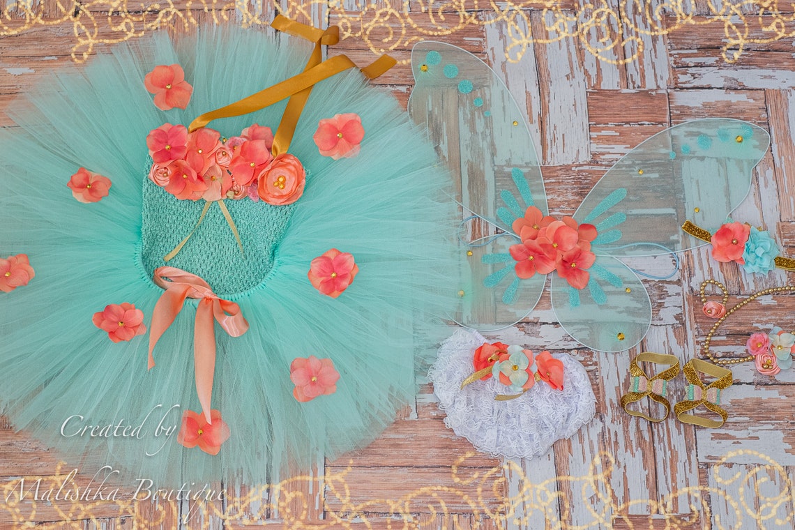 Baby Girl Cake Smash Flower Tutu Crochet Top Fabric Headband Etsy