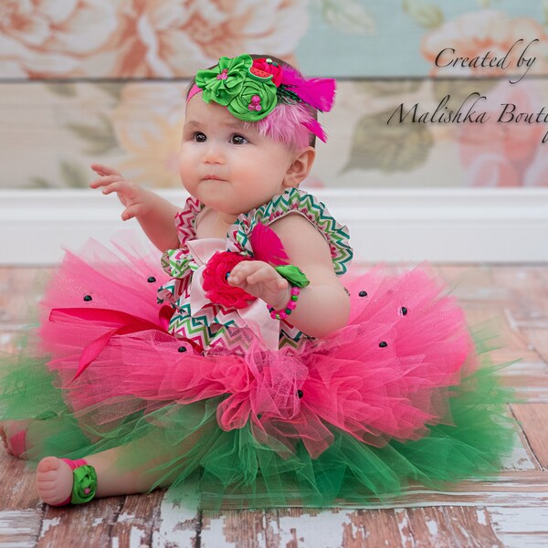 Baby Girl Watermelon Outfit Etsy