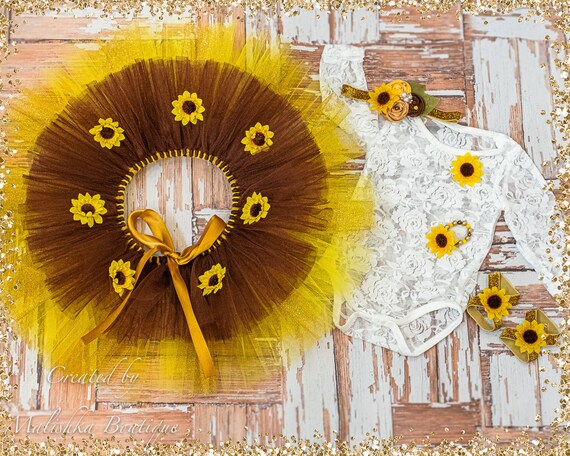 sunflower outfit baby