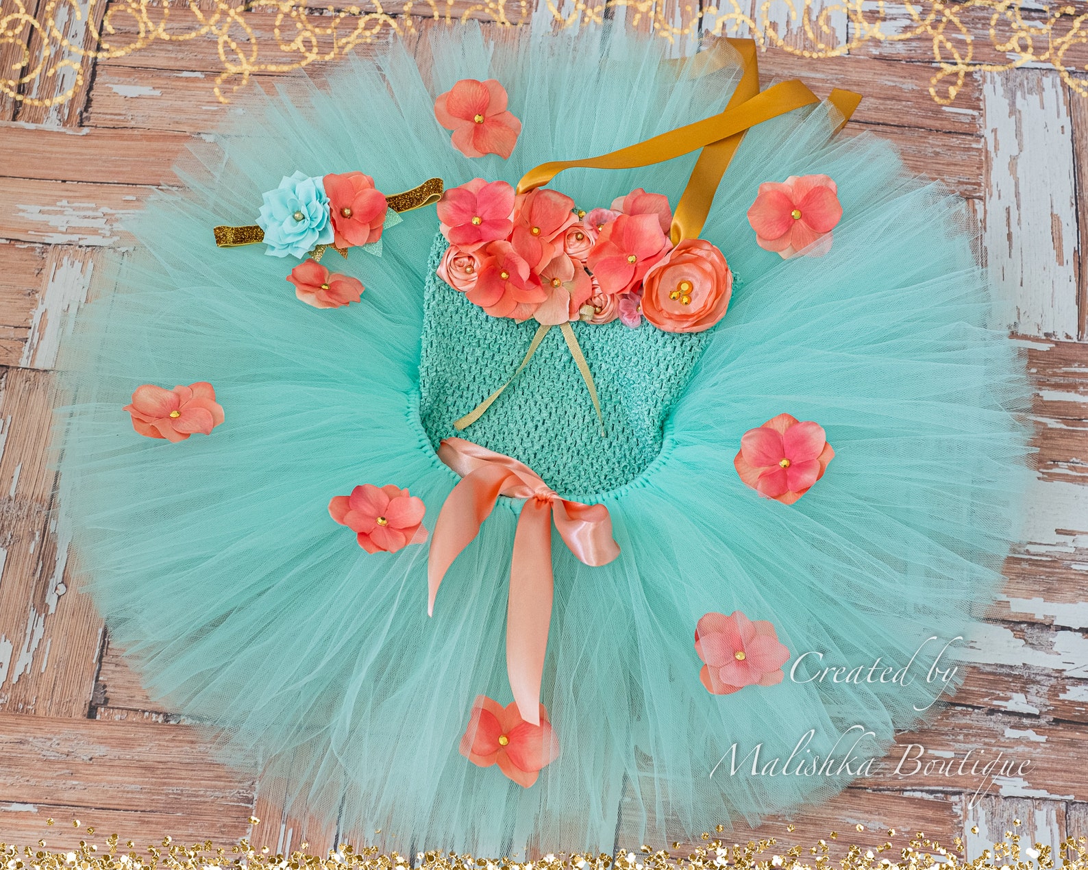 Baby Girl Cake Smash Flower Tutu Crochet Top Fabric Headband Etsy