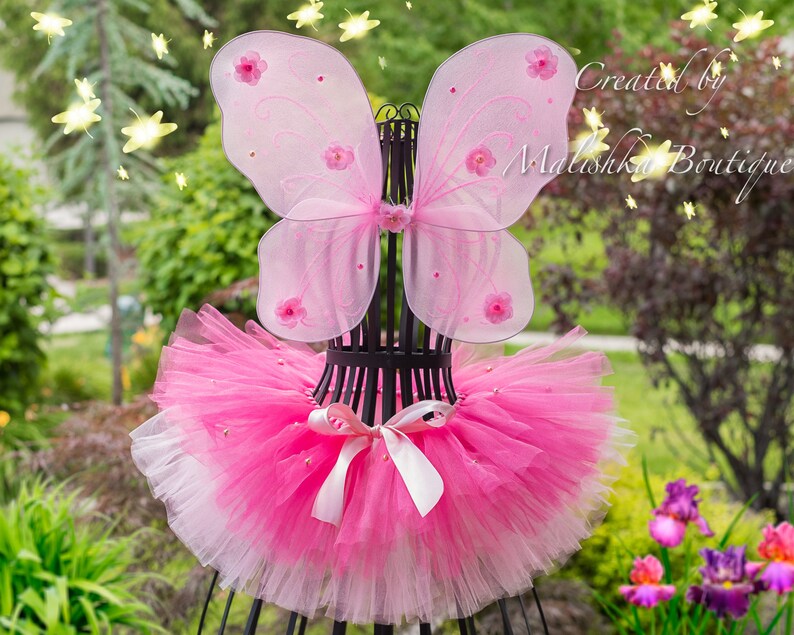 Butterfly Fairy Wings Baby Girl Garden Pixie First Birthday Etsy