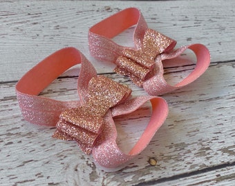 Sandalias descalzas con lazo brillante, zapatos elásticos de verano para bebé niña, conjunto con pastel decorado con glaseado, accesorio para fotos de baby shower, regalo para recién nacido