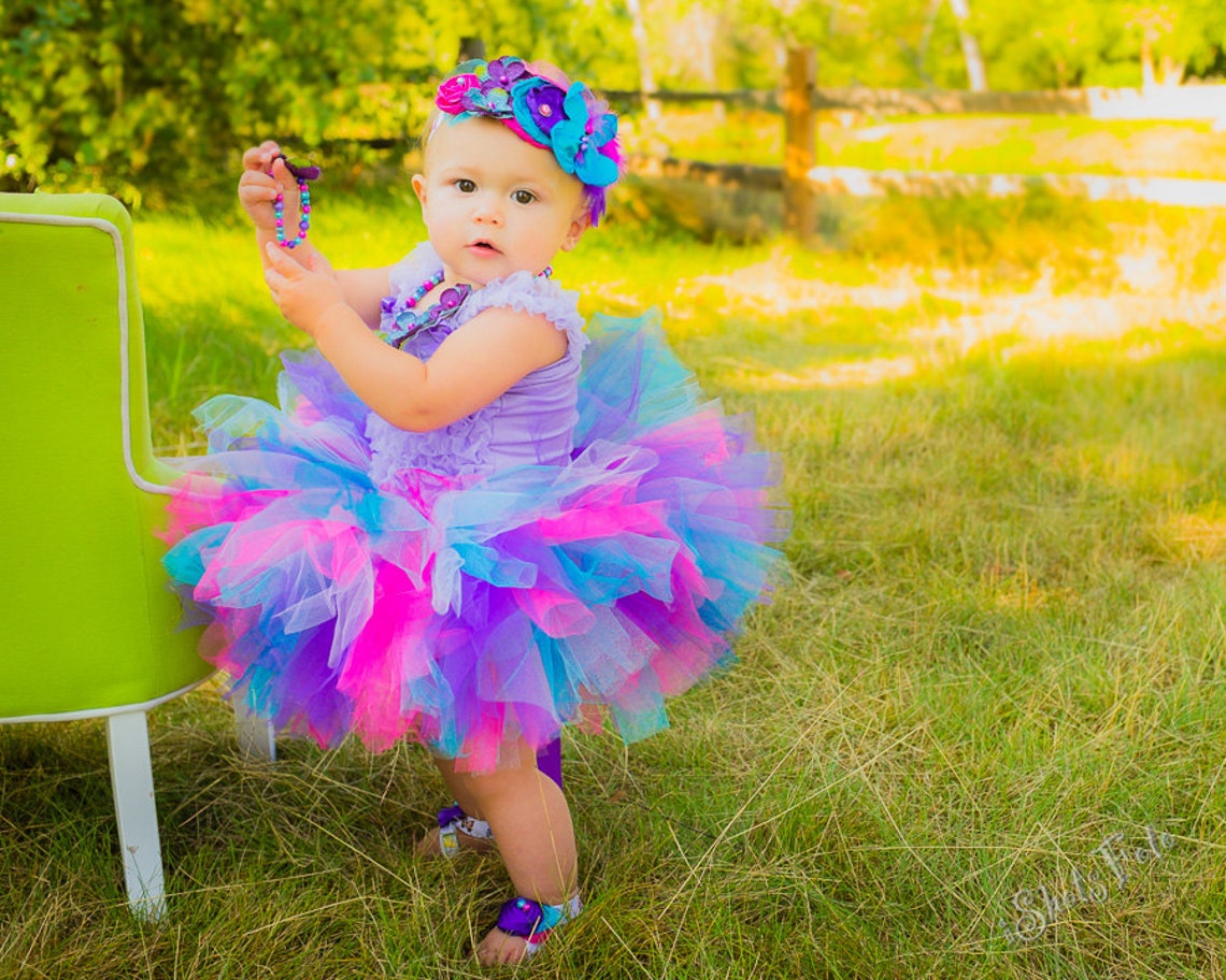 Baby Girl Cake Smash Tutu Butterfly Garden Outfit Summer Etsy