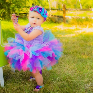 Baby Girl Cake Smash Tutu Butterfly Garden Outfit Summer - Etsy