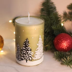 Geurkaarsen kerstkaars Kerstdecor Kerstcadeau Winterdecoraties Kaars CadeauGrote kerstboomkaars