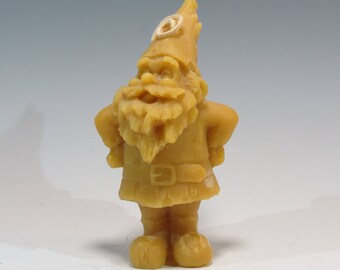 Attitude Gnome Beeswax Candle - Eco Friendly Woodland Decor