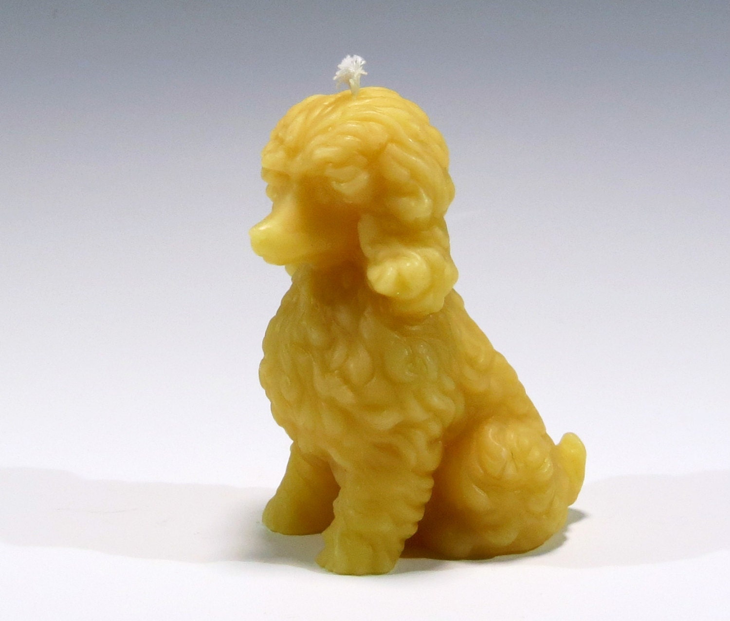 Beeswax French Poodle Candle Beeswax Dog Candle Puppy Dog Etsy