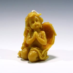 Beeswax Cherub Candle, Angel, Cherub, Cupid Candle, Tabletop Centerpiece Candle, Baby Shower, Valentine's Day, Christmas Mantel Ornament