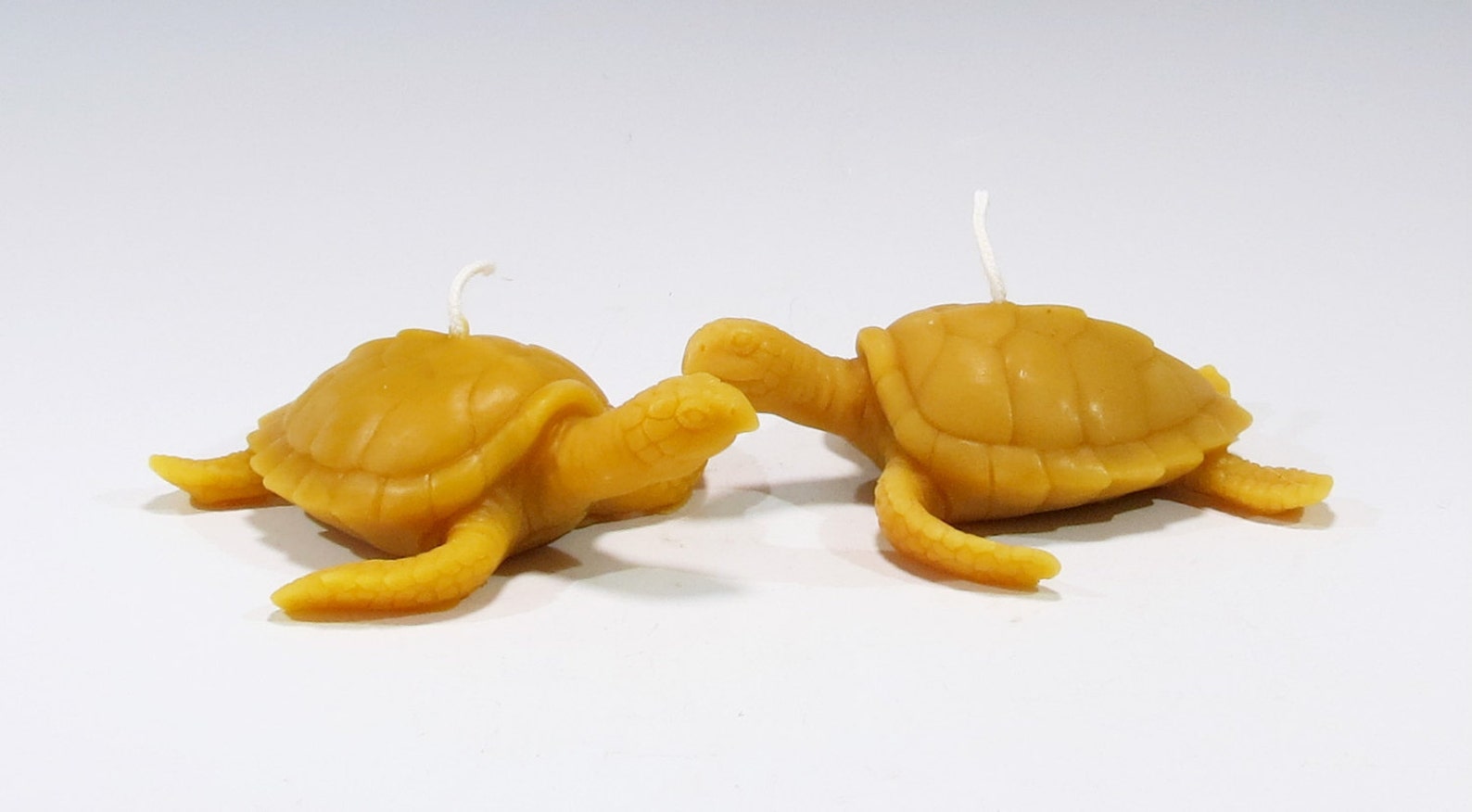 Hand Poured Beeswax Sea Turtle Candles: Honey Scented Nautical Decor - Etsy