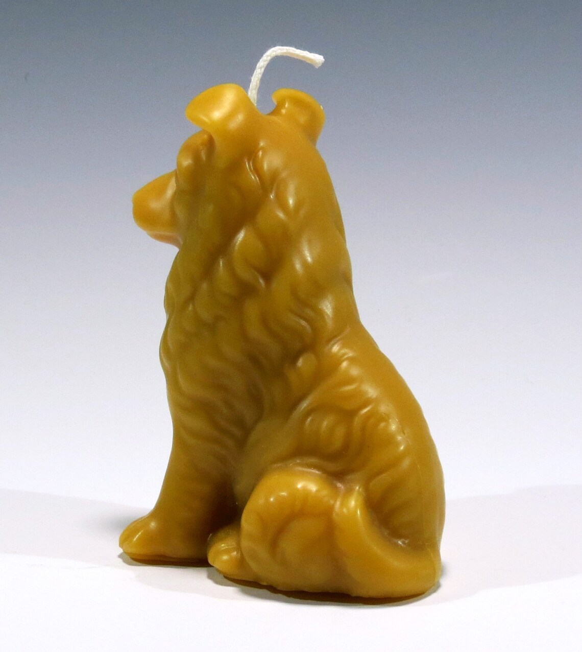 Beeswax Collie Candle Collie Candle Dog Candle Pure Beeswax Etsy