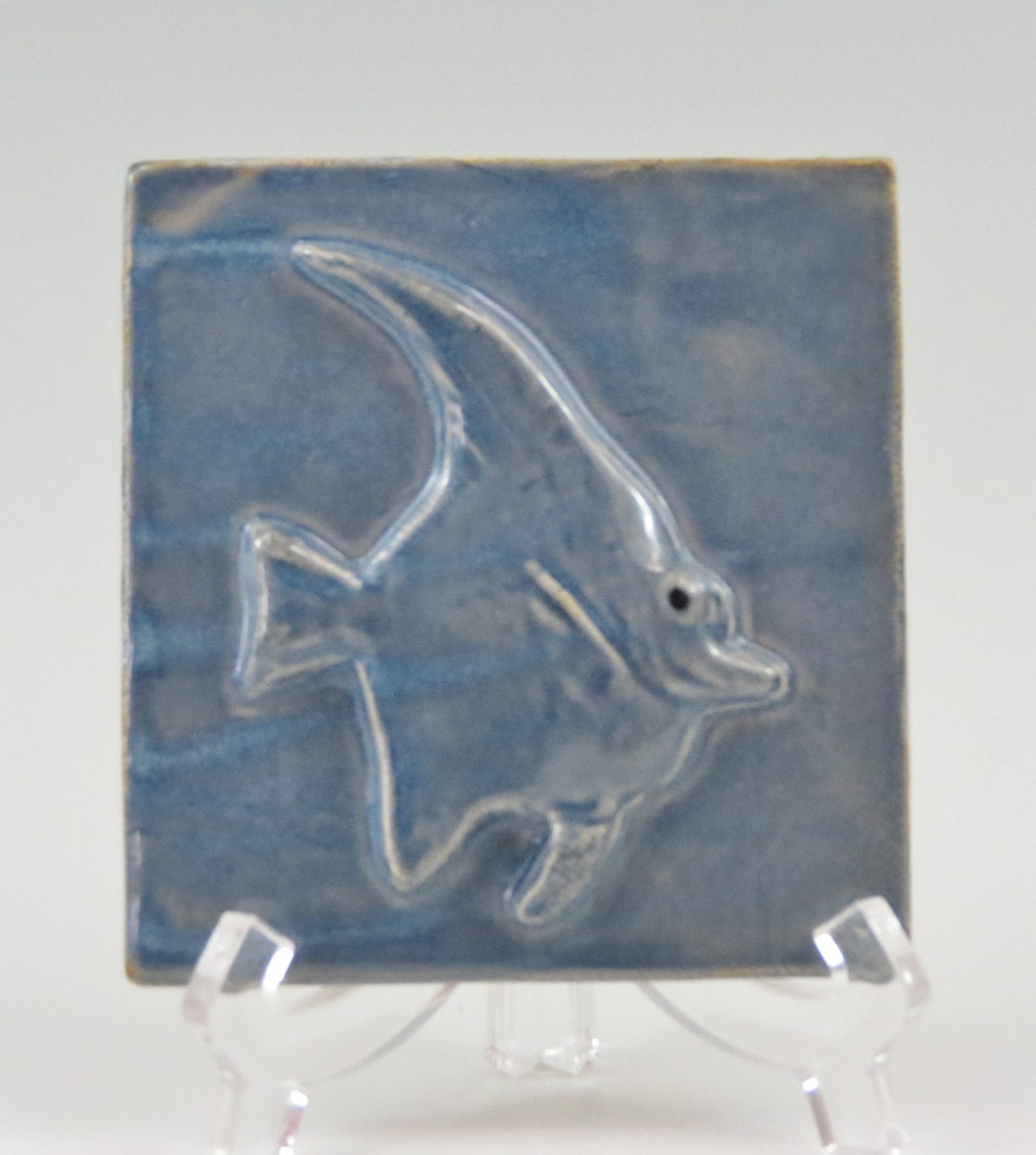 Ceramic Tropical Fish Tiles, Decorative Ceramic Wall Hanging, Ceramic