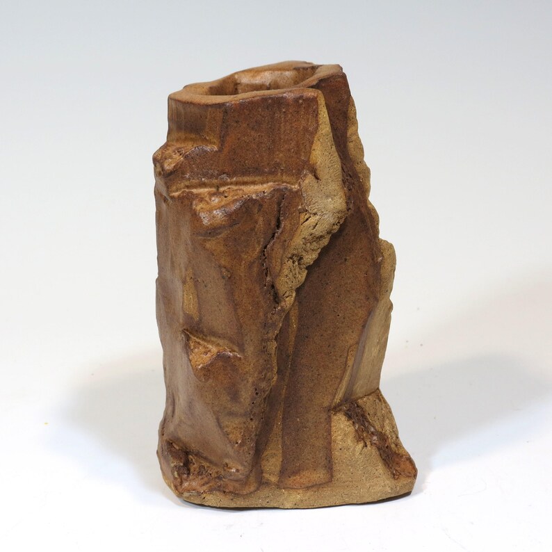 Kurinuki Pot Examples Kurinuki Vase, Hand Carved Stoneware Pottery, Wabi Sabi Weed Pot - Etsy