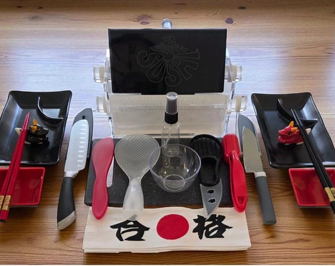 Sushi Making Kit. Complete 18-Piece Sushi Gift Set.