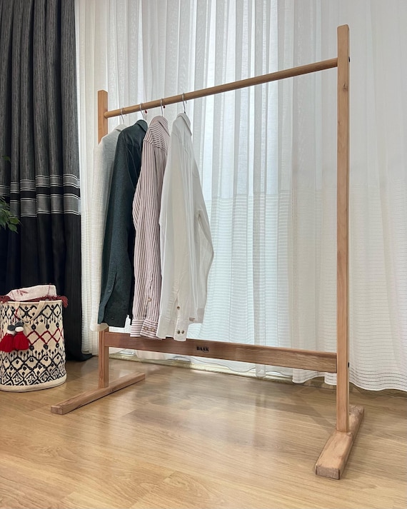 Hainbuchenholz Offene Garderobe: DIY Stehender Kleiderständer