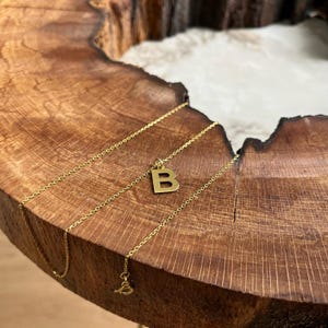 Collar de letras personalizado en plata de ley 925 de 14 quilates, regalo para el día de la madre, regalo para el día de la mujer, collar de letras elegante, regalo de cumpleaños, collar con números