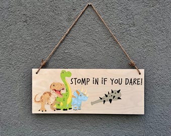 Bord kinderkamer dinosaurus: Stomp In If You Dare - Dino Bedroom Decor