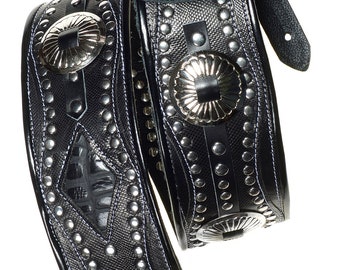 Saddle Straps with Conchos and Studding