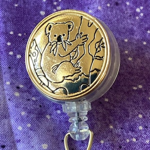 Koala Badge Reel, Retractable ID Holder Reel, Name Clip, Nurse, Doctor, Teacher Gift