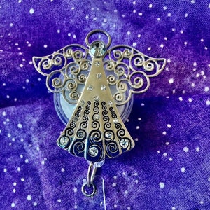 Angel Retractable ID Bade Holder Reel Work Accessories Jewelry Ready to Ship RTS