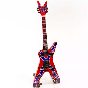 Miniatuur elektrische gitaar – aangepast stervormig display