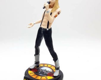 Axl Rose, Guns N'roses, Rock Star Doll, Hande Made Polymer Clay