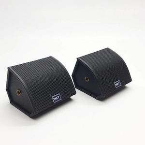 2 stuks miniatuur monitorversterker of miniatuur opvouwbare versterker geschikt voor 1/12 muziekactiefiguren voor podiumdisplays